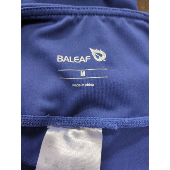 Balef Athletic Shorts Women Medium Bike Cycle Pockets Gym Navy Blue M - Picture 7 of 8